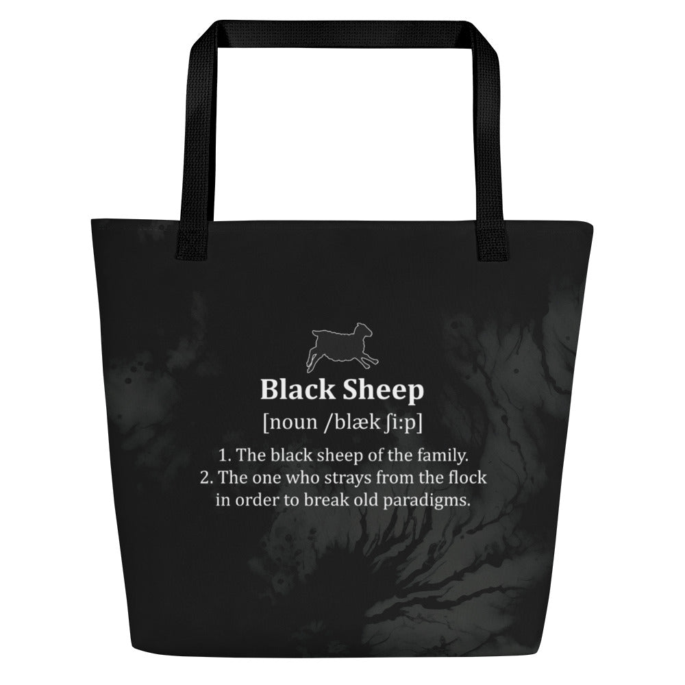 The Black Sheep Definition - Large Tote Bag