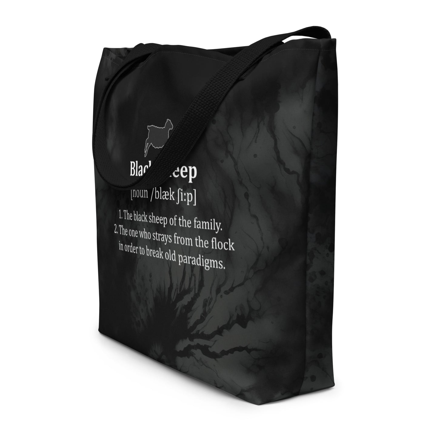 The Black Sheep Definition - Large Tote Bag