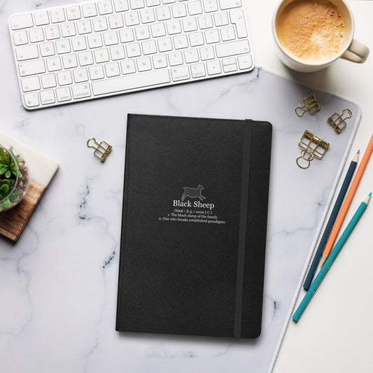 The Black Sheep Definition - Hardcover bound notebook