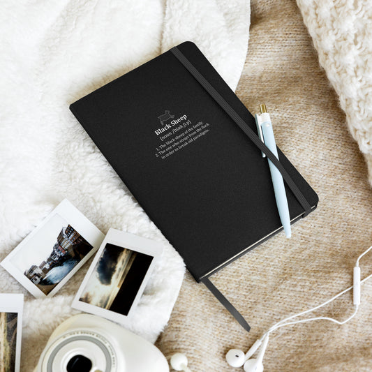 The Black Sheep Definition - Hardcover bound notebook