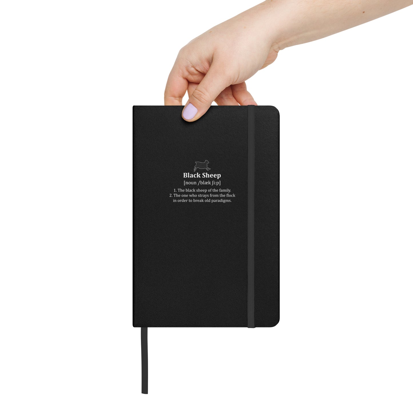 The Black Sheep Definition - Hardcover bound notebook