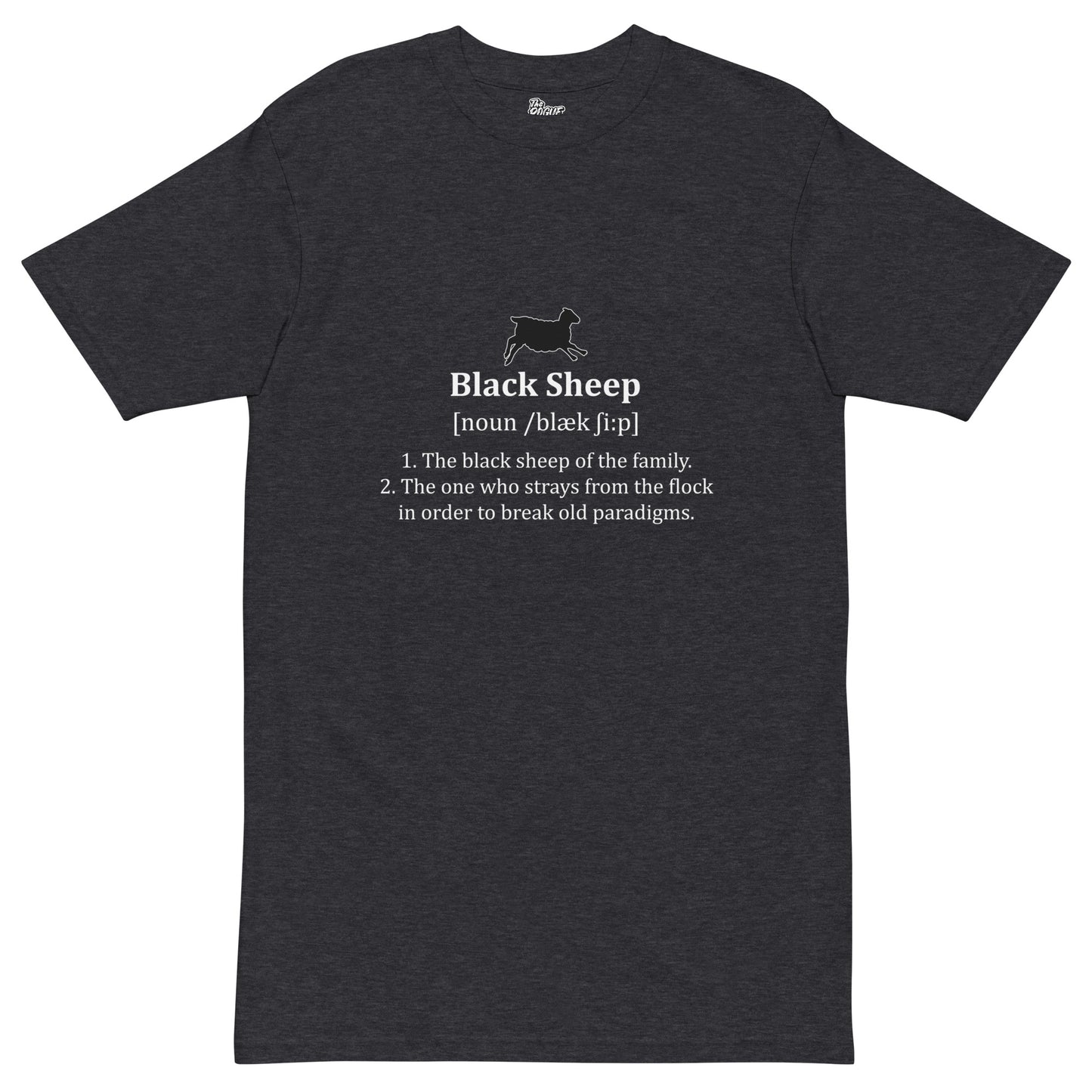 The Black Sheep Definition - Men’s premium heavyweight tee