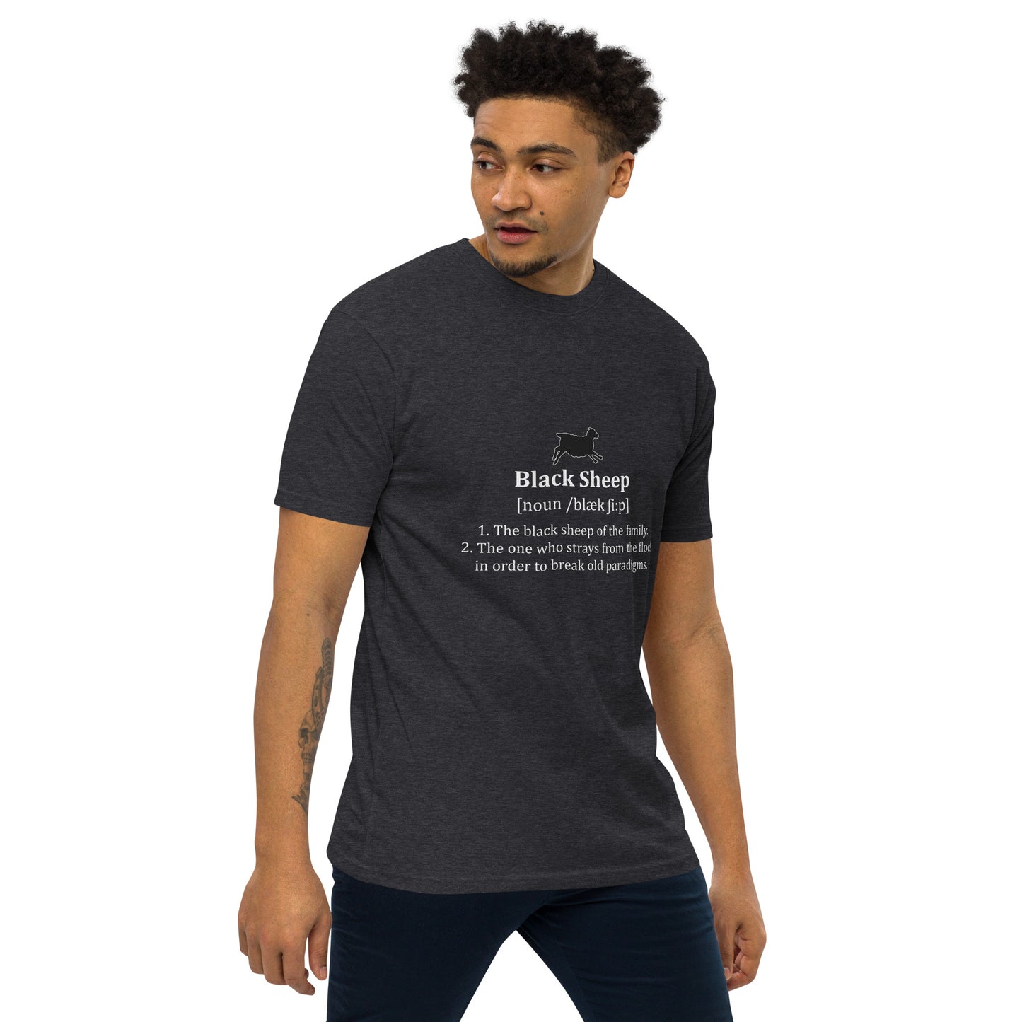 The Black Sheep Definition - Men’s premium heavyweight tee