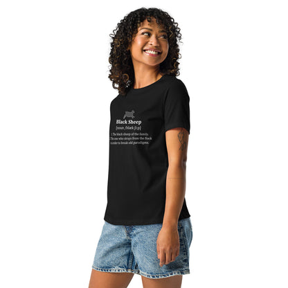 The Black Sheep Definition - Women's Relaxed T-Shirt